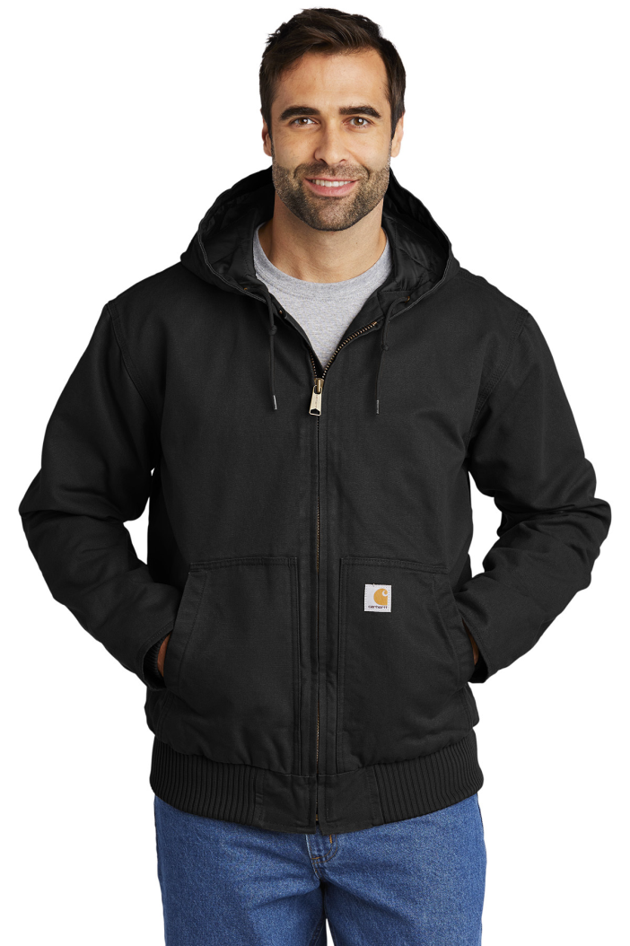 Midtown Black Carhartt Quilted-Flannel-Lined Duck Active