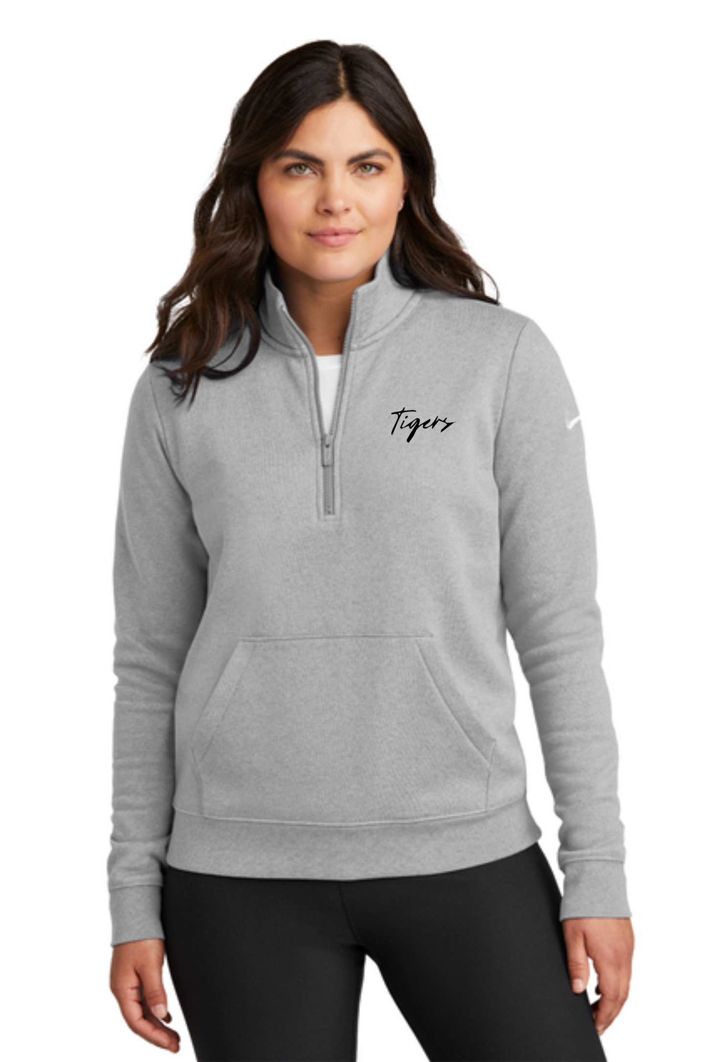 Nike Women's Club Fleece Sleeve Swoosh 1/2-Zip^