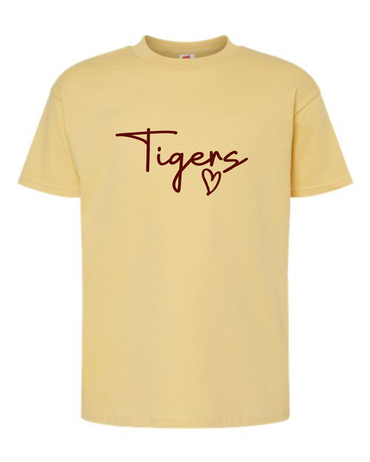 Youth Tigers Love - Athletic Gold