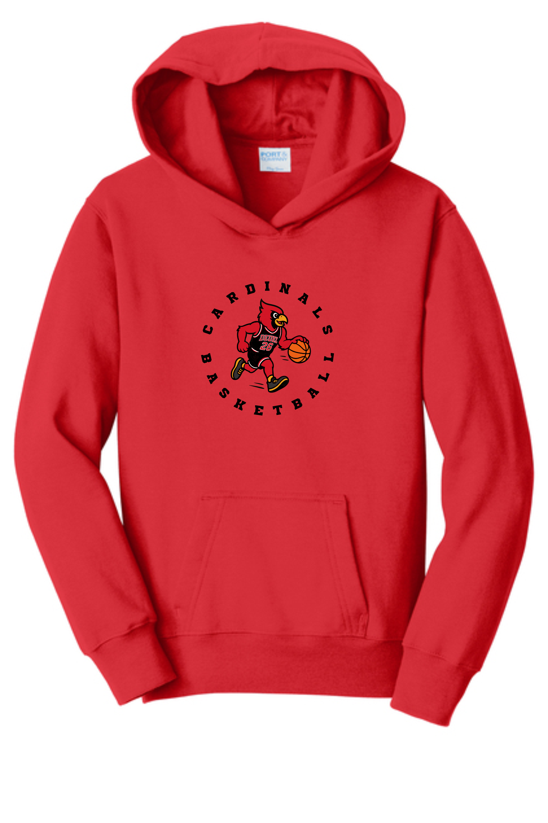 Youth Port & Co Fan Favorite Fleece Hooded Sweatshirt
