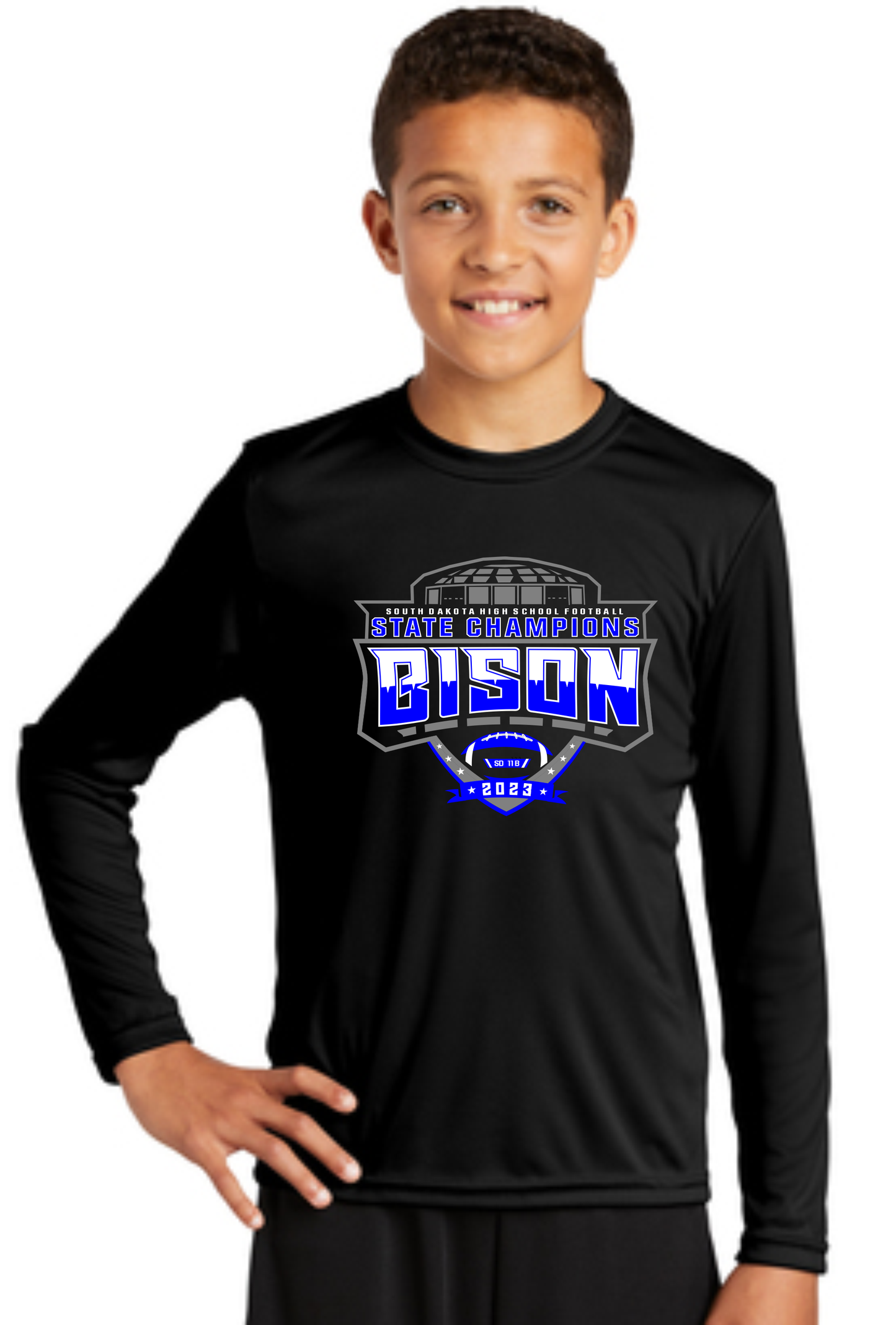 Bison Youth Sport Tek Posi-Charge Longsleeve